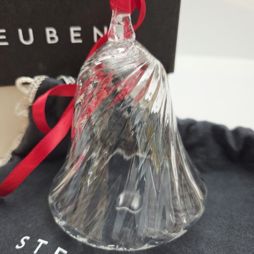 Steuben crystal holiday bell - crystal,